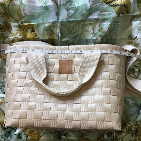 Beige Handwoven Crossbody Shoulder Bag - Picture 13 of 16